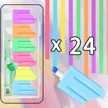 Cartoon Ice Cream Shaped Highlighter Pens Class Student Prizes, Rewards, Gifts, Back To School Stationery, Suitable For Home, School, And Office Use Back To School - Multicolor - View 8