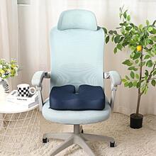 1pc Memory Foam Foam Height-Increasing And Enlarged Outdoor Courtyard Seat Cushion Anti-Slip, Home Decoration Outdoor Rest Slow Rebound Pillow Seat Cushion, Upgraded Accessories Ergonomic Spine Protection Support Seat Cushion, Office Chair Long-Term Sitting Seat Cushion, Car Height-Increasing Cushion, Anti-Slip Bottom