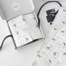 10Pcs Flower Wrapping Paper With Polka Dot Bowknot Print & Tissue Paper, Suitable For Wedding Gifts, Birthday Gifts, Friend Gathering Gifts, Festival Gifts, Valentine's Day Gifts. The Best Choice For Gifting To Girlfriends, Elders And Friends.