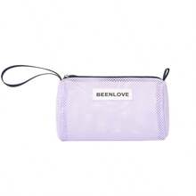 2025 Sac de maquillage minimaliste en maille, trousse de toilette de voyage unisexe, organisateur étanche. Essentiels de voyage pour les vacances, les vacances d'été, la rentrée scolaire. Sac pour les fournitures scolaires, sac de voyage pour femmes, sac de maquillage pour le voyage