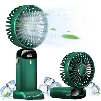 Stay Cool On-The-Go: Small Handheld USB Fan - Portable & Charging For Students & Office Desk