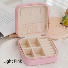 1/5 pièces Boîte à bijoux, petite boîte de rangement de bijoux de voyage en PU, boîte d'affichage et de rangement de bijoux portable à double couche, boîte à bijoux de mariage pour boucles d'oreilles, bagues, colliers, bracelets, nail art, cadeaux pour la fête des mères, cadeaux de demoiselle d'honneur, cadeaux de Noël, cadeaux d'Halloween, cadeaux pour femmes, cadeaux de mariage pour femmes, organisateur de rangement, essentiels de voyage, retour à l'école, rangement pour le dortoir