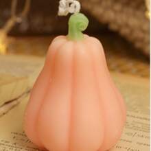 1 pièce Bougies en forme de citrouille de Thanksgiving aux parfums automnaux. Bougies chauffe-plat à la citrouille pour la décoration de la maison. Bougie à la cire artisanale parfumée pour la chambre, la salle de bain ou les fêtes (6 options de couleurs, parfumées)