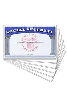 10 pezzi/5 pezzi Custodie protettive in PVC trasparente morbido e impermeabile, adatte per tessere di sicurezza sociale, carte assicurative sanitarie, carte d'identità, tessere studentesche, tessere per autobus, tessere di iscrizione