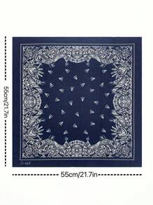 1pc Creative Gift, New Retro Maritime Outdoor Multifunctional Bandana, Headband, Street Dance, Hip Hop, Decoration, Lightweight Vintage Sailboat Print Square Scarf, Suitable For Men And Women, Motorcycle Riding, Halloween Gift, Machine Washable Retro Streetwear Accessory, Motorcycle Accessory | Exquisite Design Scarf | 100% Scarf, Headband, Bandana