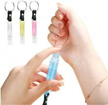 Mini Spray Bottle With Keychain 4pcs Mini Empty Refillable Perfume Plastic Spray Bottle 3ml - Multicolor - View 1