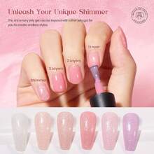 Beetles Gel Nail Polish Kit With U V Light 97Pcs Travel Holiday 45 Colors Gel Polish Set With Nail Stamp Nail Tips Base Top Coat All Season Gel Polish Starter Kit Gift For Women - 0-0-0-Nude Paradise - 查看 5