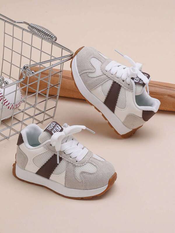 1 Pair Kids Unisex Mesh Breathable Casual Sneakers, Soft Sole Comfortable Slip-On Athletic Shoes, Versatile & Fashionable Flat Walking Shoes For Toddlers, Suitable For Spring, Summer, Autumn, Winter