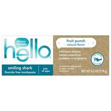 Hello Fresh Watermelon Fluoride Free Kids Toothpaste, 4.2 Oz Tube - Fruit Punch - 查看 6