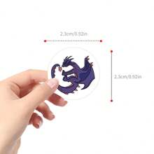 500PCS Dragon Stickers Roll Vinyl Stickers Scrapbook, Journaling, Laptop, Bumper, Skateboard, Water Bottles, Computer, Phone, Cartoon Anime