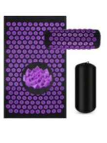 Acupressure Yoga Mat Kuznetsov's Applicator Cushion Sensi Massage Body Needles With Spikes Pillow Foot Massager Fitness Pilates - Purple - View 3