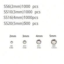 Décorations de diamants en résine strass à fond plat de 0,2 cm / 0,3 cm / 0,4 cm pour les tasses, les jouets, l'artisanat, les chaussures, les vêtements