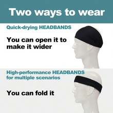 Men's Running Headbands (4 Or 6 Pack, Men's Elastic Headbands For Football, Cycling, Basketball, Yoga, Gym Exercise Unisex Quick Dry Sweatband - Multicolor - View 8