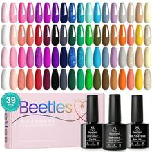 Beetles Gel Nail Polish Kit With U V Light 97Pcs Travel Holiday 45 Colors Gel Polish Set With Nail Stamp Nail Tips Base Top Coat All Season Gel Polish Starter Kit Gift For Women - 0 - 36色自由旅程 - 查看 1