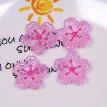 5/8pcs Pink Sakura Refrigerator Magnets, Cute Decorative Magnets For Fridge, Whiteboard, Storage Cabinet, Dishwasher, Kitchen Decor, Home Decor, Birthday Party, Wedding Decoration, Holiday Gift