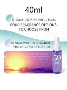 4/1 pièce Spray d'aromathérapie numérique de plage 40 ml, un incontournable pour les vacances, parfum pour femmes, aromathérapie longue durée sans brûlure, désodorisant longue durée, portable - convient pour les chambres, désodorisant d'intérieur/extérieur