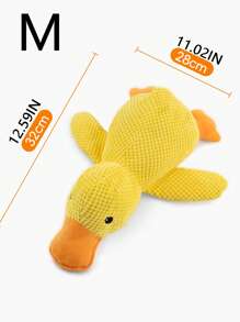 1pc Cat Dog Plush Chew Toy With Squeaker, Pet Supplies - Cat, Duck, Dog