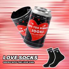 1 par de calcetines de alta calidad con diseño de corazón, calcetines cortos unisex lindos y cómodos, adecuados para el verano y todas las estaciones, excelentes para regalos del Día del Padre, Pascua, regreso a la escuela, Navidad, Acción de Gracias, Día de la Independencia