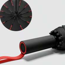72-Bone Ultra-Strong Windproof Rainproof Automatic Umbrella, Large UV Protection Folding Umbrella, Unisex Umbrella (Strap Color Random)