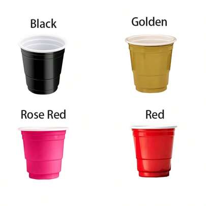 50/40/30/20 Stück 2oz Bleikugel Becher, Glas und Plastik Mini Becher für Geburtstagsfeiern, Verkostung von Snacks und Proben