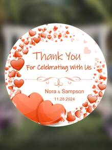 A Sweet Thank You Stickers Template, Favor Tags, Wedding Printable, Wedding Favor Ideas, Bridal Shower Favors,Thank You For Celebrating With Us Stickers, Custom Wedding Favor Stickers, Personalized Labe,Back To School Gift.