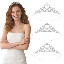 pokemon 1 Stück Prinzessin Kristall Krone, Geburtstags Party Haarband, Braut Hochzeit Tiara, 18. Volljährigkeitsfeier Kopfschmuck Accessoire