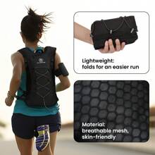Running Vest Backpack(Only Backpack Without Bladder), Camel Hydration Vest Backpack, Water Backpack, Reflective Vest For Men And Women, Running Vest Phone Holder ,Fashionable Portable Cycling Hydrating Backpack With Multi Compartments.Unisex Practical Gym Bag.Fitness Training Bag. Multifunction Running Bag.Bicycle Bag With Multi Pockets