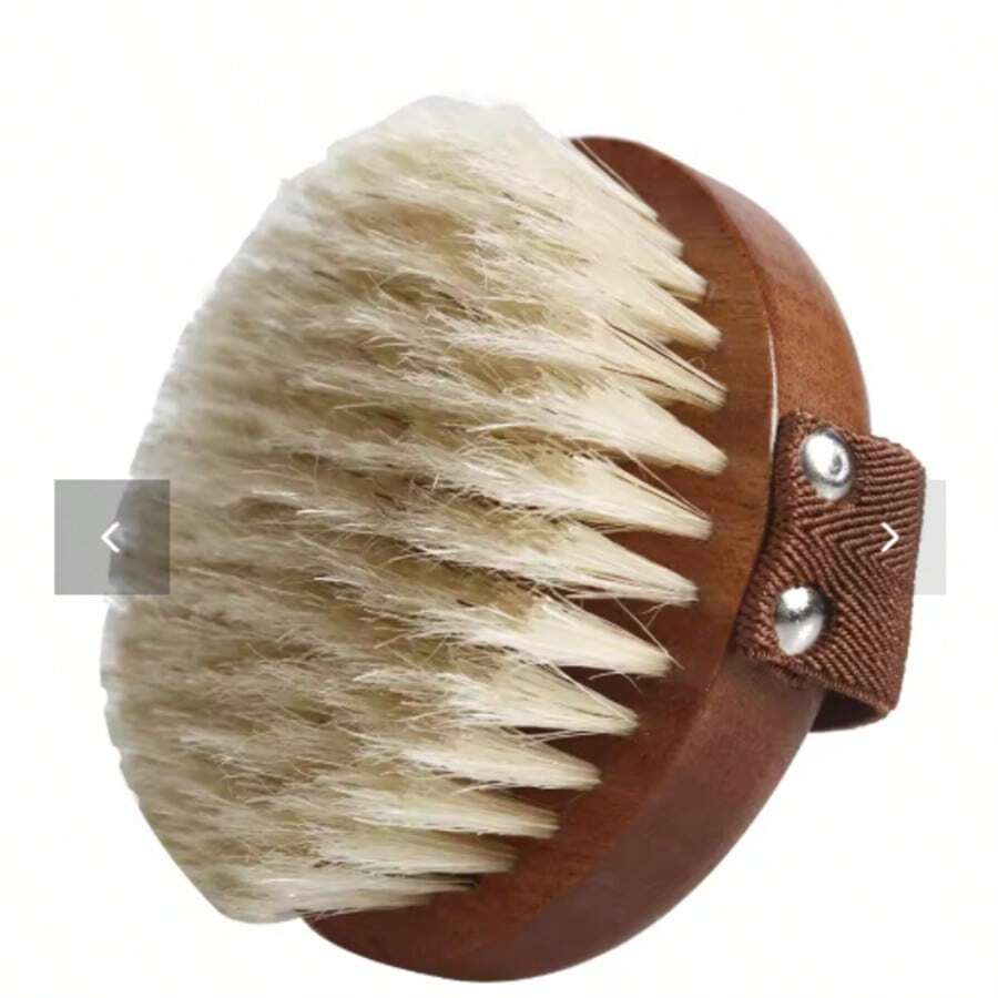 Dry Skin Body Massage Brush Natural Bristle Ebony Dead Skin Remover Blood Circulation Massage Tool Bath Brush Body Brush