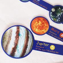 hoojojo 8 Pcs/Set Planets Solar System Cards, Geography Learning Tools, Planet Recognition Game, Interactive Flashcards, Classroom Activities, Teaching Aids, Back To School Supplies, Montessori, Space Education - Multicolor - View 7