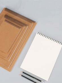 1pc A5 Size Blank Sketch Pad, 30 Sheets, Suitable For Students