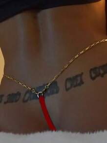 1 pezzo Gioiello per il corpo regolabile con catena sexy, collana a cavigliera
