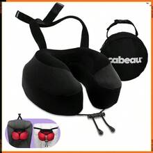 Evolution S3 Memory Foam Travel Neck Pillow With Seat Strap, One Size, Black - Multicolor - View 1