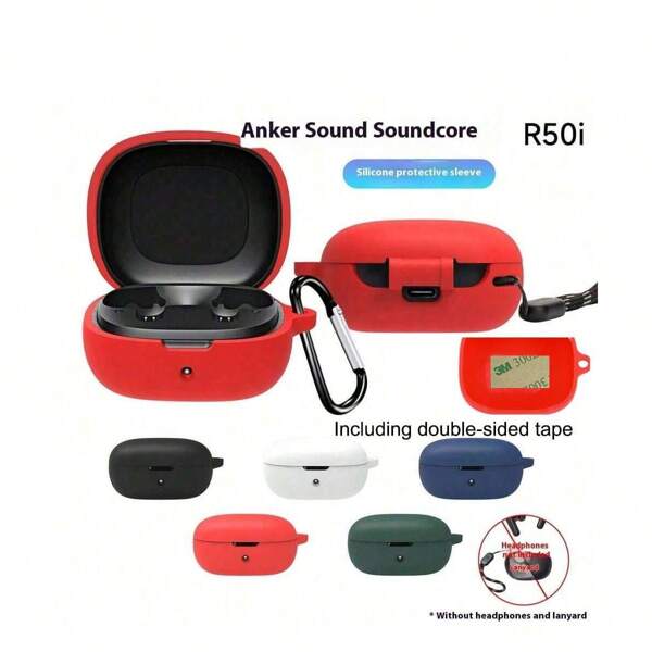 Custodia protettiva in silicone adatta per auricolari senza fili Anker Soundcore R50i/P20i, custodia morbida antiscivolo, auricolari senza fili, Mansike