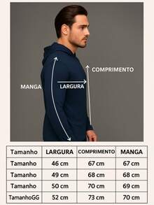 Kit 3 UV Protection Thermal Second Skin T-Shirt With Hood - Navy Blue - View 2