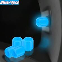 4 pièces/couleur aléatoire Capuchons de valve de pneu lumineux pour voiture, véhicule électrique, moto, vélo, camion, couvercles de valve super lumineux et réfléchissants