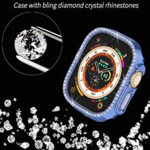 BEIMUSON Diamond Case Compatible With Apple Watch Cover 42mm 46mm 49mm 41mm 45mm 44mm 40mm 38mm Bling Bumper Protector Shell For Apple Watch Ultra SE Series 10/9/8/6/5/4/3/2/1
