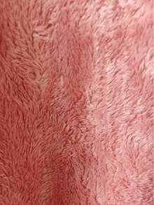 PLUS SIZE WOMEN'S BLOUSE WITH ZIPPER, POCKETS AND FUR - Coral Orange - View 3