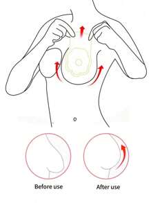 2 piezas, cobertores de pezón elevadores para mujeres, cobertores de pezón de silicona reutilizables sin costuras, cobertores de pezón para aumentar el busto de forma invisible, cobertores de pezón anti caída, cobertores de pecho de silicona invisibles, cobertores de pezón elevadores de silicona, accesorios de sujetador de unicolor, lavables a mano, fáciles de limpiar, aptos para todos los tamaños de pecho, utilizados para sostenedores de vestido de boda