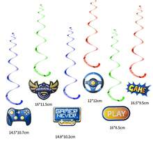 1 bộ điều khiển trò chơi Banner mừng sinh nhật, chủ đề trò chơi Trang trí tiệc Banner màu xanh lam - Nhiều màu - Xem 5