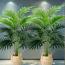 1pc UV Resistant Artificial Palm Tree - Real Touch Artificial Greenery, Perfect For Wedding Decor, Rome Decor, Home Decor, Garden Decor And Indoor/Outdoor Decorations,Fake Plants