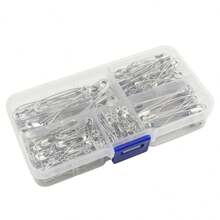 260Pcs Safety Pins Assorted Size , Nickel Plated Steel Safety Pin, Large Safety Pins And Small Safety Pins For Clothes, Crafts, Pinning, Sewing