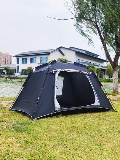 Large Capacity Beach Tent, Multi-Person Camping, Seaside, Family Outdoor, UV Protection, Easy Setup, Spacious, Leisure & Holiday