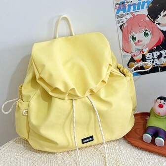 Pleated Backpack For Women, Fashion Versatile Casual Backpack For College, Work, Travel
