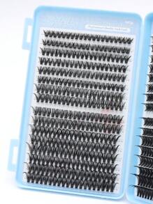 640pcs Lash Cluster, D Curl, 640pcs Individual Lash Clusters 40D+50D Curl 8-16mm, DIY Lash Extension For Natural Look & Super Thick & Smart & Super Soft & Ultra-Light Reusable Individual Segment False Eyelashes Lash Extension Kit, Suitable For Beginners To Use At Home Or On The Go For Daily Life & Weddings & Dates & Parties & Music Festivals & Halloweenlash Clusters,Eyelash Clusters,Individual Eyelashes,Lashes,Fake Lashes