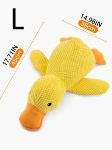 1pc Cat Dog Plush Chew Toy With Squeaker, Pet Supplies - Cat, Duck, Dog
