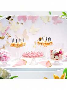 20/40/80pcs Scalloped Cocktail Napkins With Gold Foil Accents Beverage Napkins Scalloped Disposable Paper Napkins For Wedding Dinner Birthday Party Supplies 5 X 5''