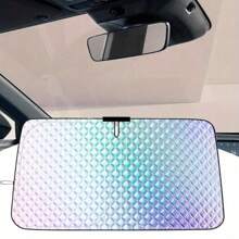 Parasolar auto, pliabil, protector de parasolar pentru geamul din față, husă portabilă cu izolație termică pentru majoritatea vehiculelor, ușor de depozitat, cu efect de izolare termică