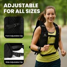 Running Vest Backpack(Only Backpack Without Bladder), Camel Hydration Vest Backpack, Water Backpack, Reflective Vest For Men And Women, Running Vest Phone Holder ,Fashionable Portable Cycling Hydrating Backpack With Multi Compartments.Unisex Practical Gym Bag.Fitness Training Bag. Multifunction Running Bag.Bicycle Bag With Multi Pockets