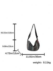 大容量饺子包2025女包复古条纹帆布单肩包洋气斜挎包