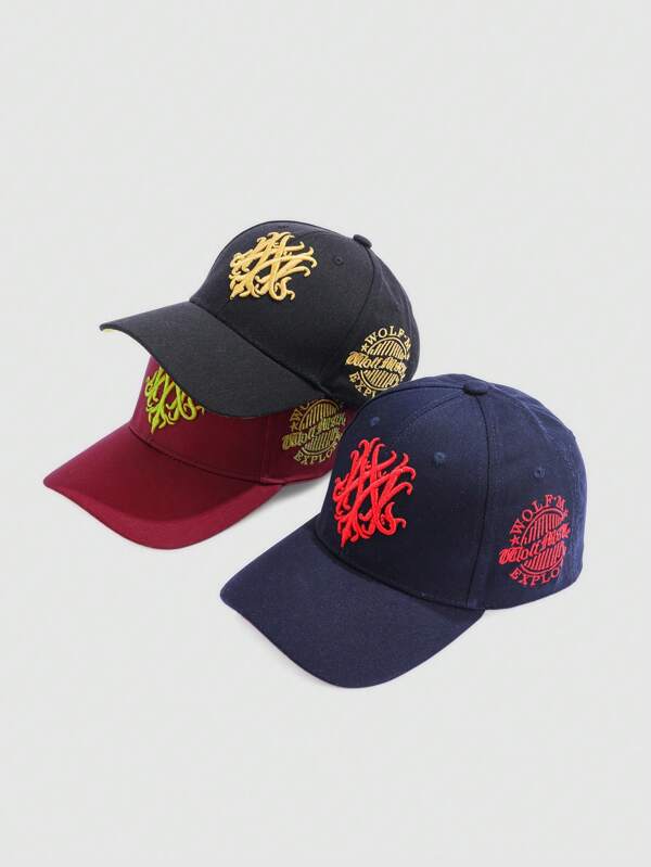 1 pieza Gorra de béisbol ajustable bordada para mujer, visera deportiva de moda, versátil para ir y venir